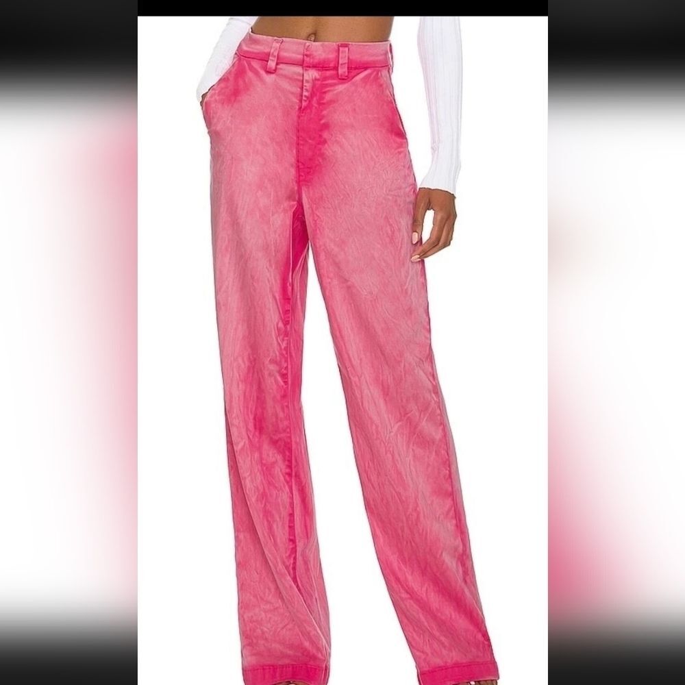 Cotton Citizen Pant 27 Pink Red London Relaxed $285 Barbie Valentine's Day Glam